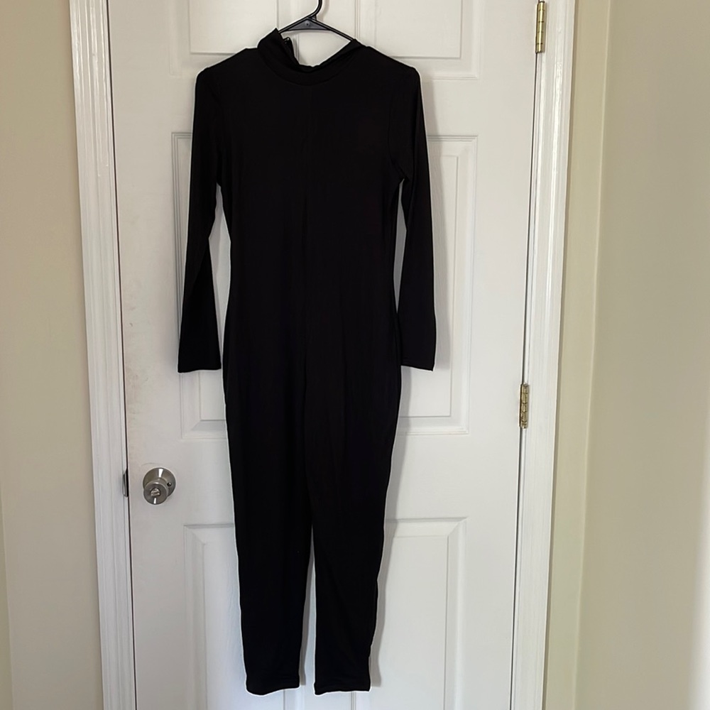 Black Turtleneck Jumpsuit